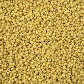 11/0 Preciosa Seed Beads Mustard Chalk Dyed Solgel #43246